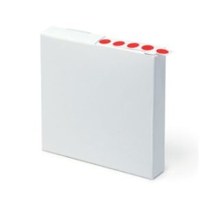 Etichetta per criogenia forma rotonda Ø mm  9,5 bianca per provette ml 0,5-1,5 cf.1000 pz. - CRLA-D1W-1K0