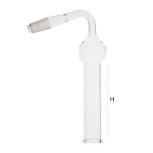 Tubo per essiccazione angolato mm 120 cono NS 14/23 - DRY3-001-001