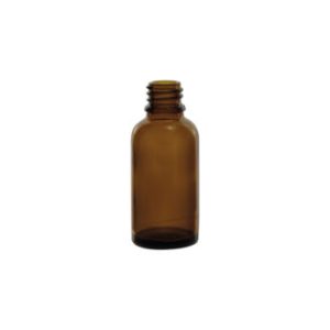Bottiglia in vetro ambrato con filettature DIN-18 ml    5 cf.255 pz. - FRGA-005-255