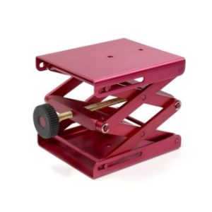 Tavolino elevatore in alluminio anodizzato regolabile mm 120x140x240 - JACA-120-001