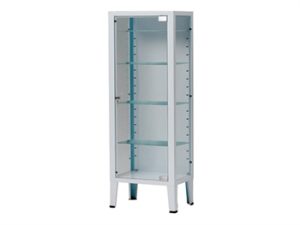 Armadio vetrina a 1 anta + 3 ripiani - 27911