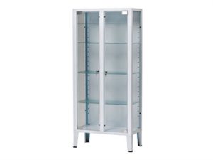 Armadio vetrina a 2 ante + 4 ripiani - 27905