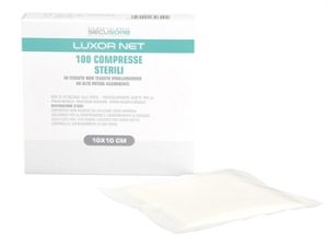 Garza in TNT sterile senza raggi X dim.cm 10x10 cf.60 da 100 pz. - 35024