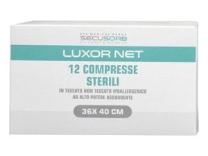 Garza in TNT sterile senza raggi X dim.cm 36x40 cf.40 da 12 pz. - 35027
