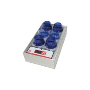Scaldabicchieri per assaggio olio a 6 posti (s/bicchieri) - OLIV-B06-001