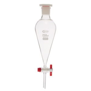 Imbuto separatore conico con rubinetto ptfe ml   50 - SFTG-050-001