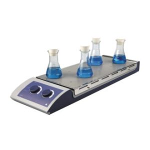 Agitatore magnetico analogico con riscaldamento +120°C a 10 posti LBX H04X10 - STIH-100-001