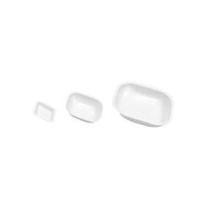 Navicella per pesata in polistirene bianco forma romboidale ml  30 cf.250 pz. - WPAP-059-250