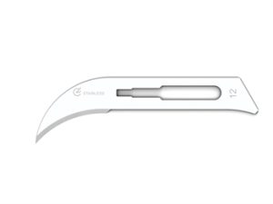 Lama per bisturi monouso sterile singola figura 12 cf.100 pz. - 27022