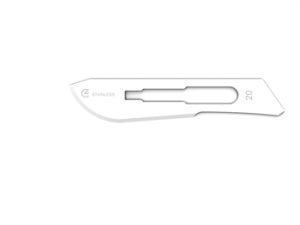 Lama per bisturi monouso sterile singola figura 20 cf.100 pz. - 27024
