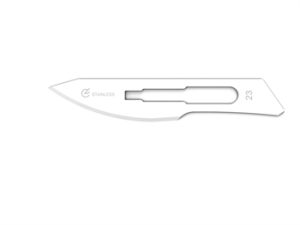 Lama per bisturi monouso sterile singola figura 23 cf.100 pz. - 27027