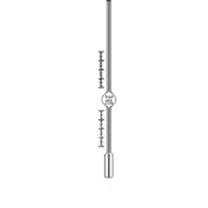 Stalagmometro di Traube per liquidi viscosi diritto ml  2,5 gocce 15 - 25 - 0330-10-300