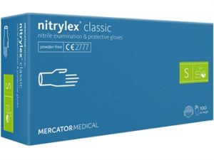 Guanti in nitrile Nitrylex Classic blù senza polvere mis.large cf.100 pz. - 21808