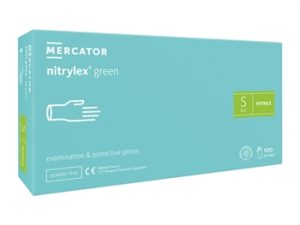 Guanti in nitrile Nitrylex Light Green senza polvere mis.large cf.100 pz. - 21828