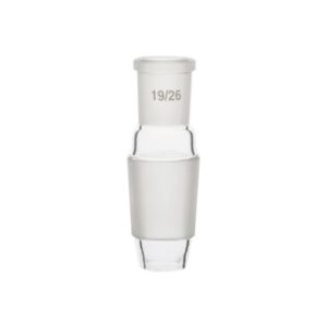 Raccordo cono maschio con portagomma curvato ns 14/23 - ADS3-001-001